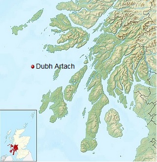 ligging vuurtoren dubh artach