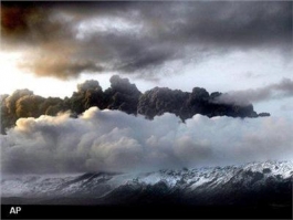 aswolk vulkaan eyjafjallajökull