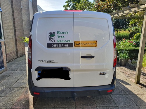 ford transit connect achterzijde inclusief reclame