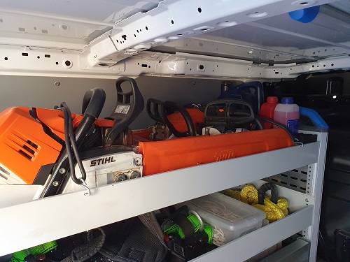 ford transit connect bovenste plank materialenrek