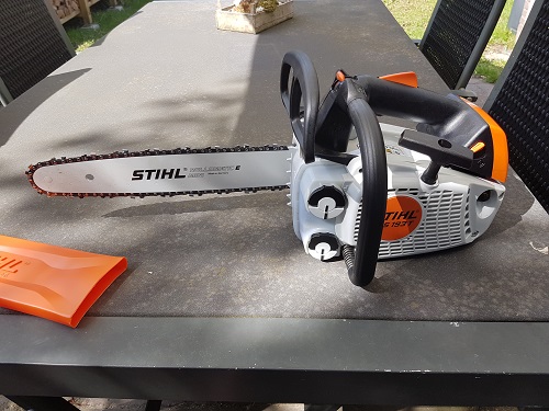 stihl ms193t, zijkant