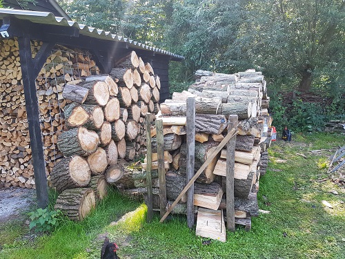 totaal ongeveer 12 kuub populier