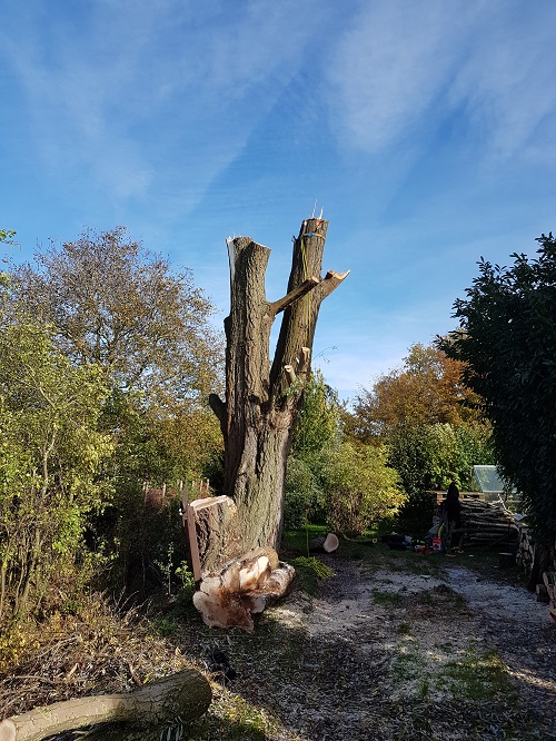 het nog zo ver mogelijk weg te werken restant