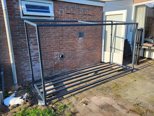 geconserveerd frame voor houtopslag