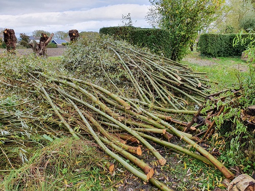 2 van de 4 stapels hout