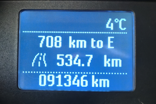 slechts 4 graden op  15 mei