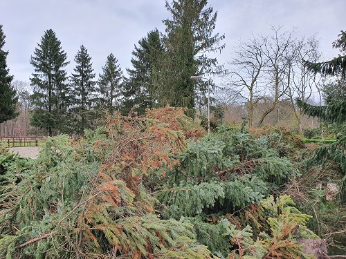 graven in een berg