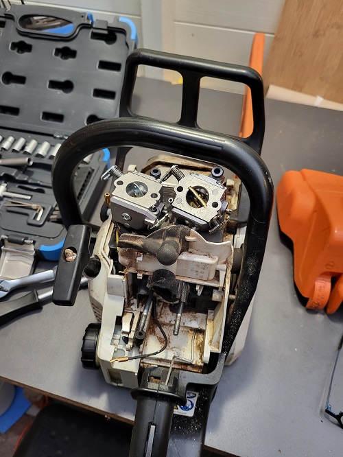 carburateur vervangen stihl ms 180