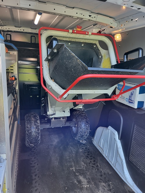 versnipperaar in auto