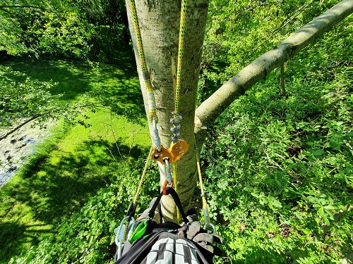 hangend aan de zigzag