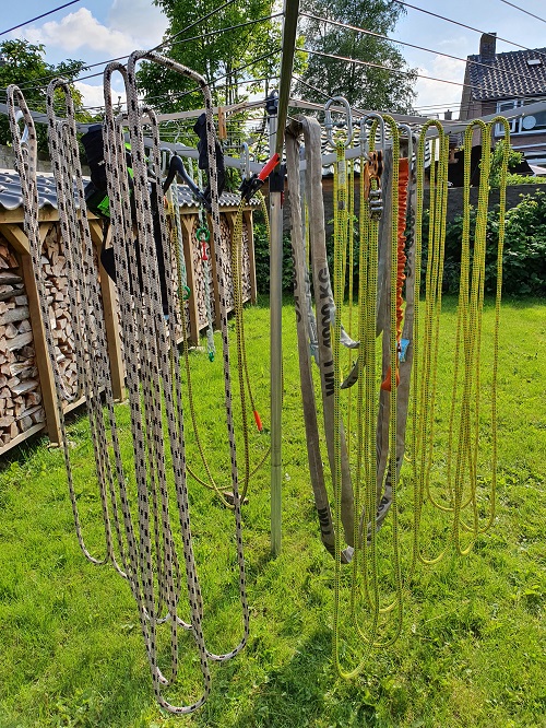 lijnen drogen aan de wasmolen