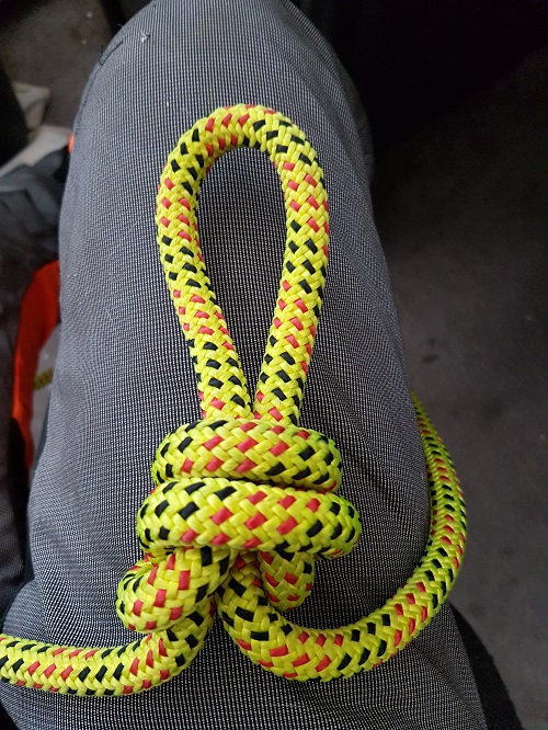 knoop: vlinderknoop, middenmansknoop