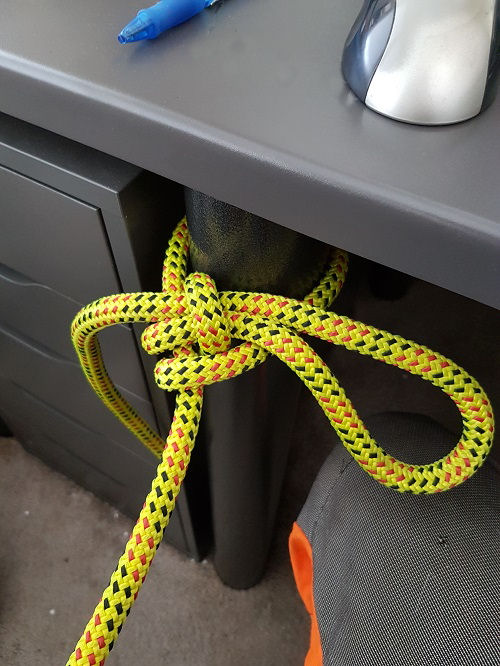 knoop: slipsteek, maar toch niet niet. ik noem deze opa