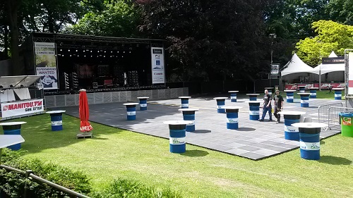 parkfeest oosterhout 2014 podium bijna klaar