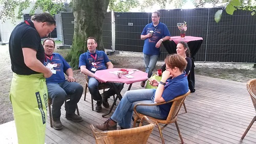 parkfeest oosterhout 2014 even chillen met een deel van het team