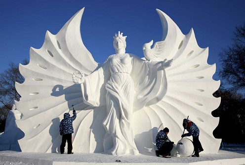 sneeuwbeeld harbin china