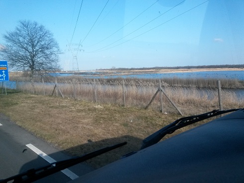 zon onderweg