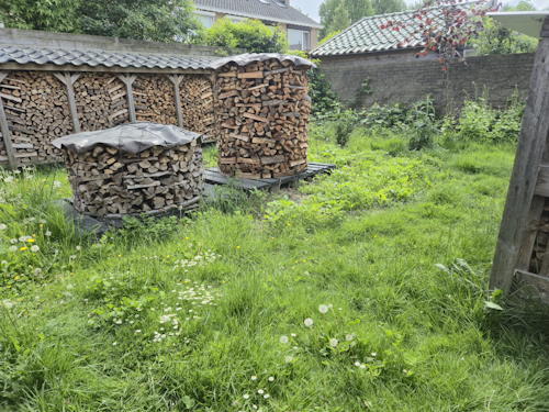 achtertuin bloembed